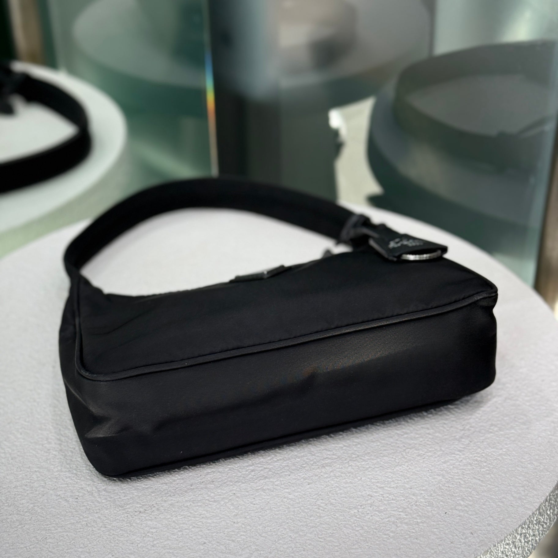 PRADA Nylon Re-Edition 2000 Shoulder Bag - Black