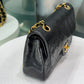 CHANEL Vintage Small Double Flap - Black