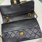 CHANEL Vintage Small Double Flap - Black