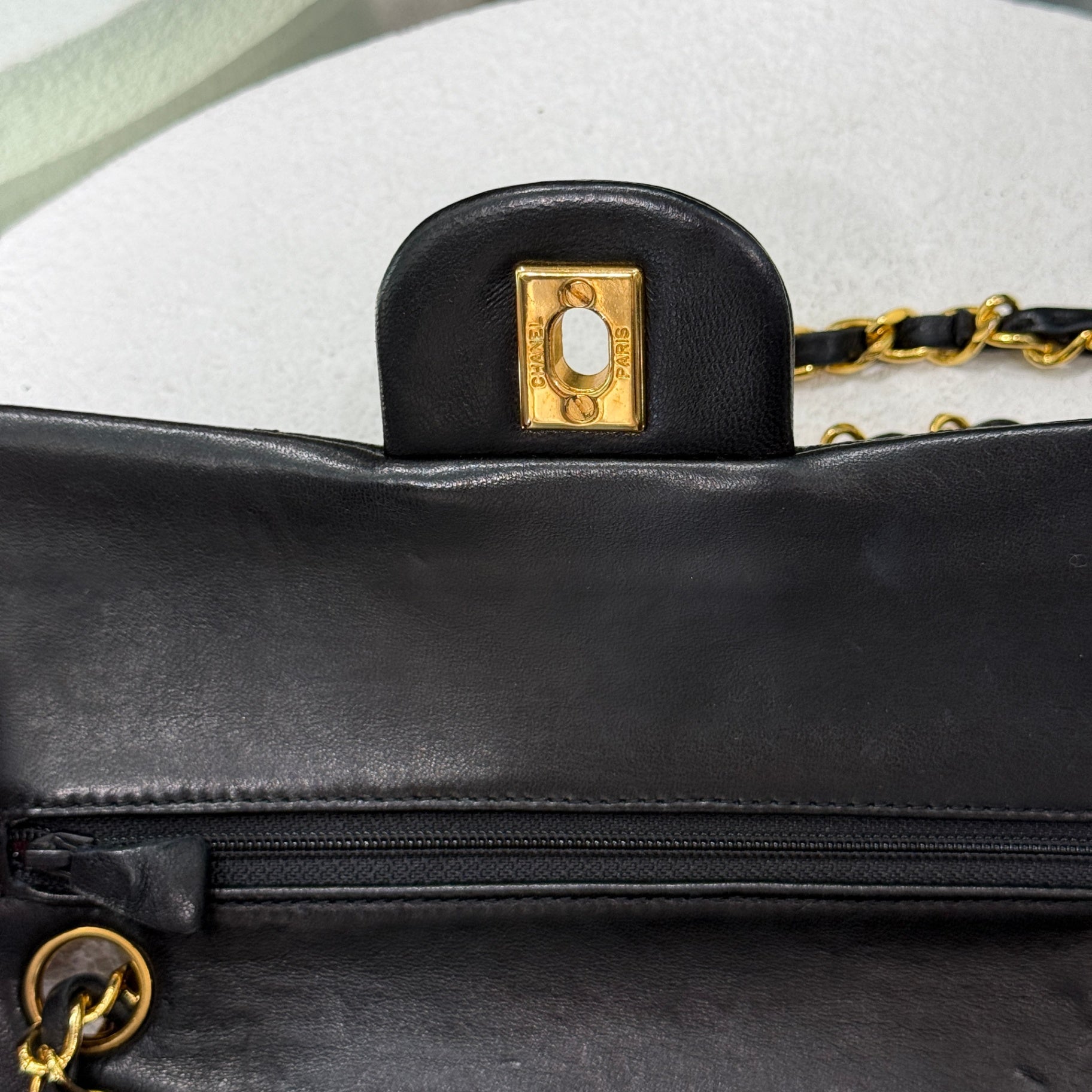 CHANEL Vintage Small Double Flap - Black