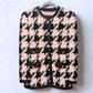 ESCADA Vintage Pink Houndstooth Jacket Sz 38