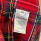 BALMAIN Red Checked Shirt Sz 38