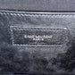 SAINT LAURENT Crocodile Uptown Tote Black