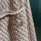 CHANEL SS11 Pink Bouclé Knit Zip Skirt Sz 40