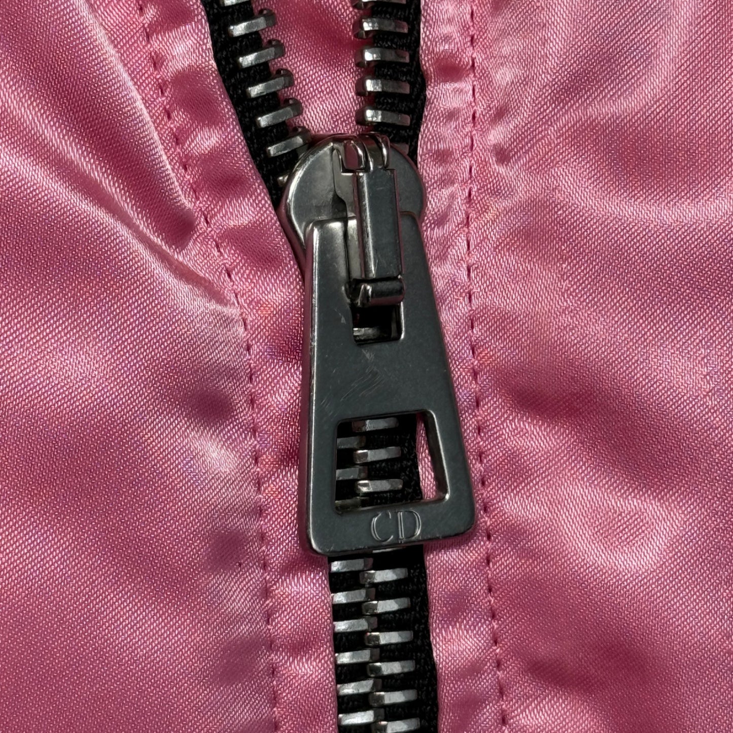 CHRISTIAN DIOR Pink/Black Cruise Bomber Jacket (Small)