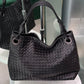BOTTEGA VENETA Intrecciato Medium Garda Bag - Black