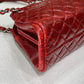 CHANEL Patent Red Mademoiselle Bowling Bag