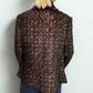 CHANEL Tweed Black & Orange Jacket Sz 40