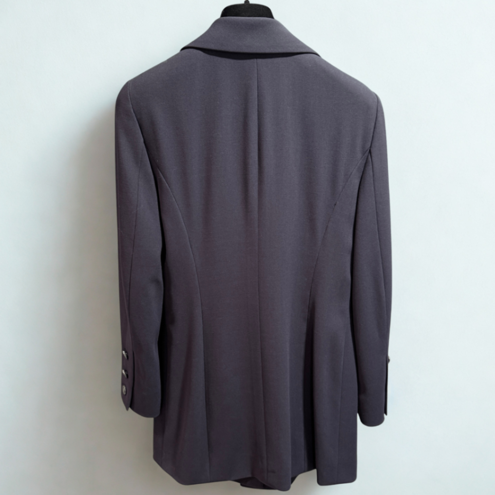 CHANEL Vintage Navy Wool Blazer Sz 40