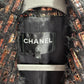 CHANEL Tweed Black & Orange Jacket Sz 40