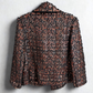 CHANEL Tweed Black & Orange Jacket Sz 40