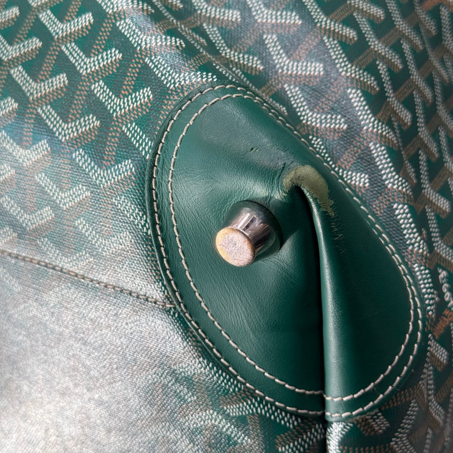 GOYARD Bowling 55 Green Duffle Bag