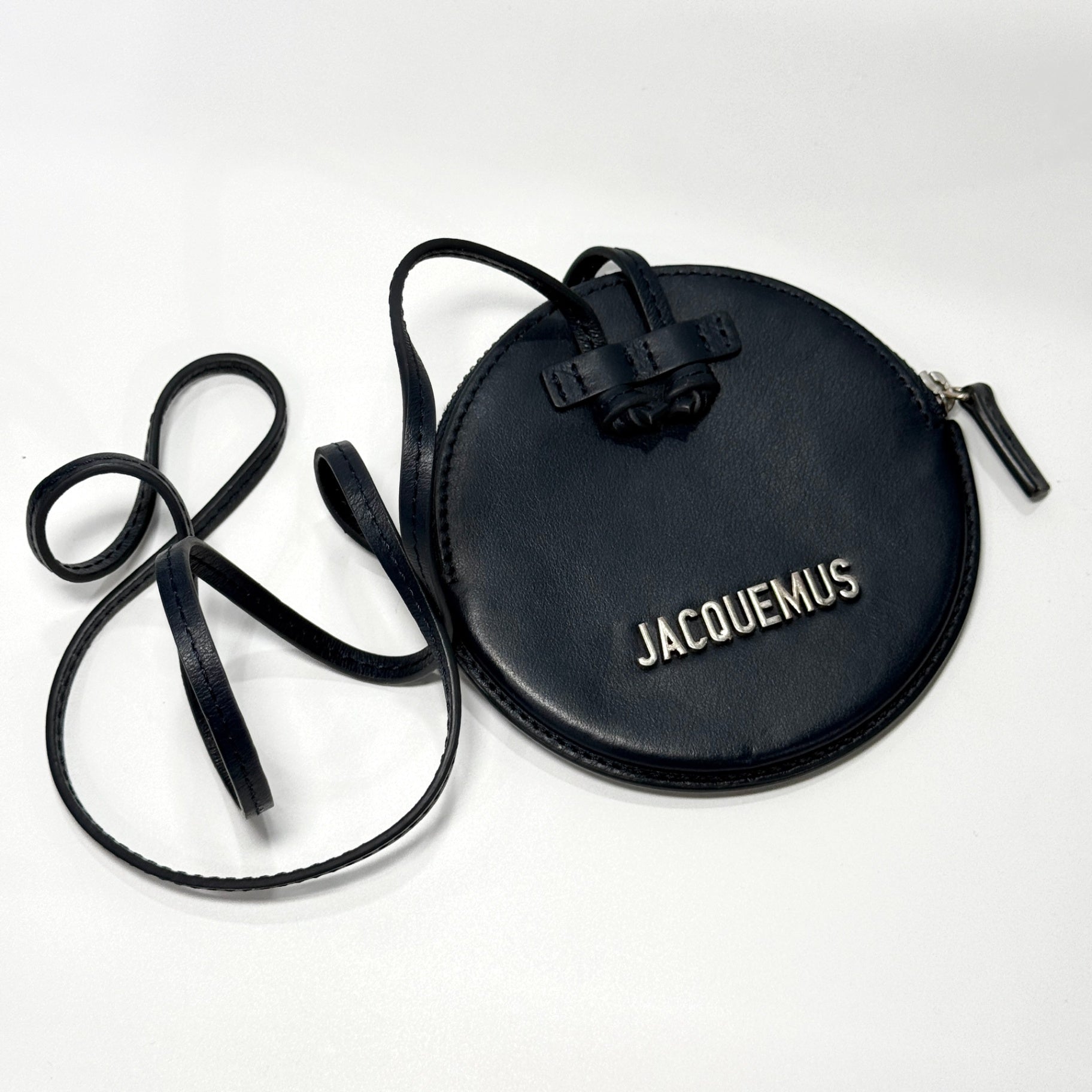 JACQUEMUS Le Pitchou Round Coin Purse Navy