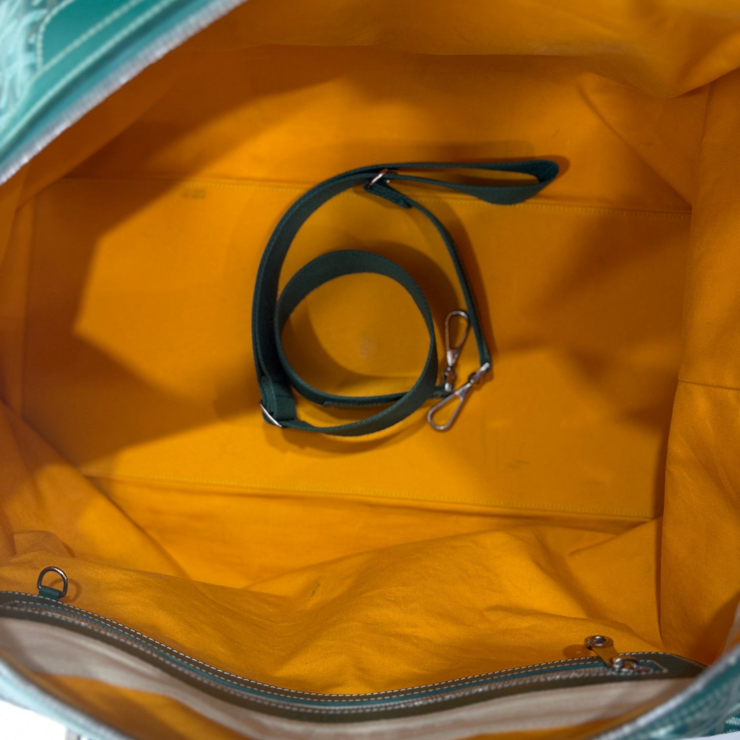 GOYARD Bowling 55 Green Duffle Bag