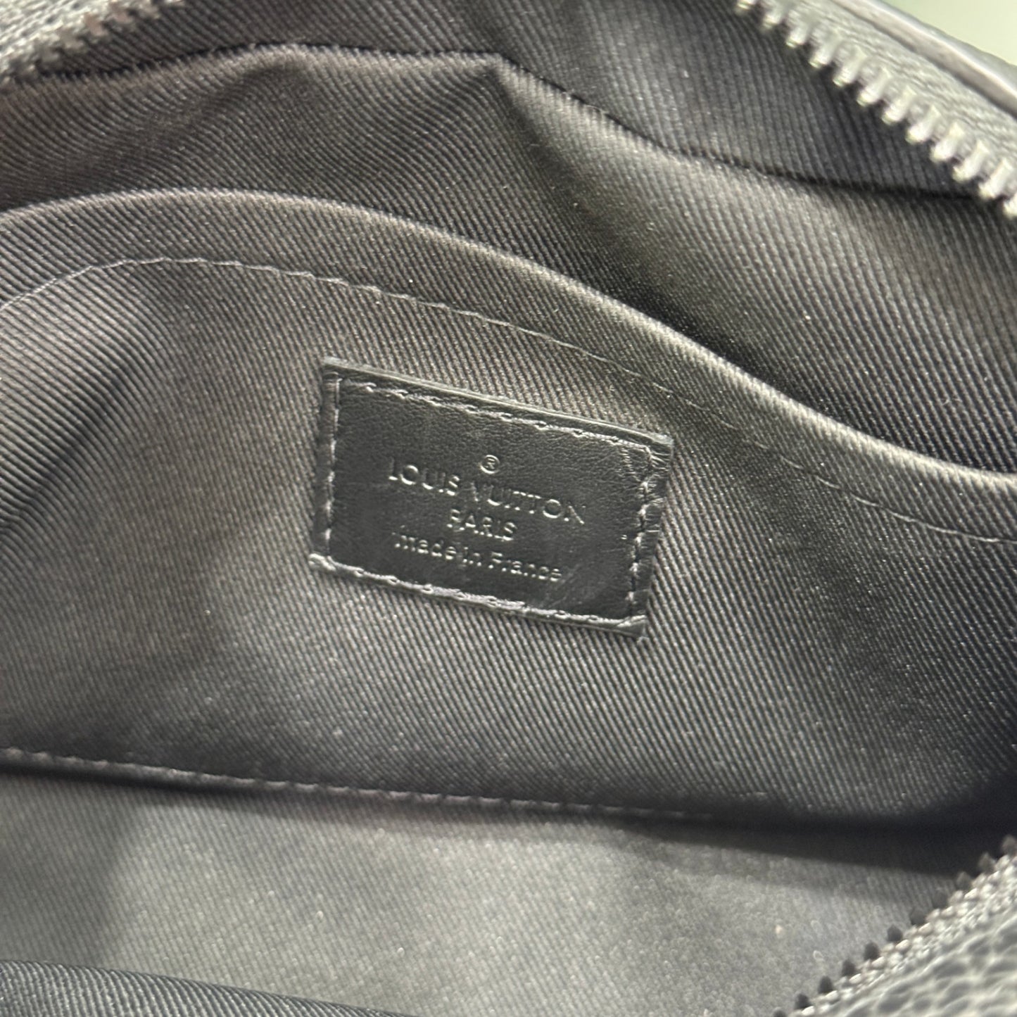 LOUIS VUITTON Black Mini Soft Trunk Bag