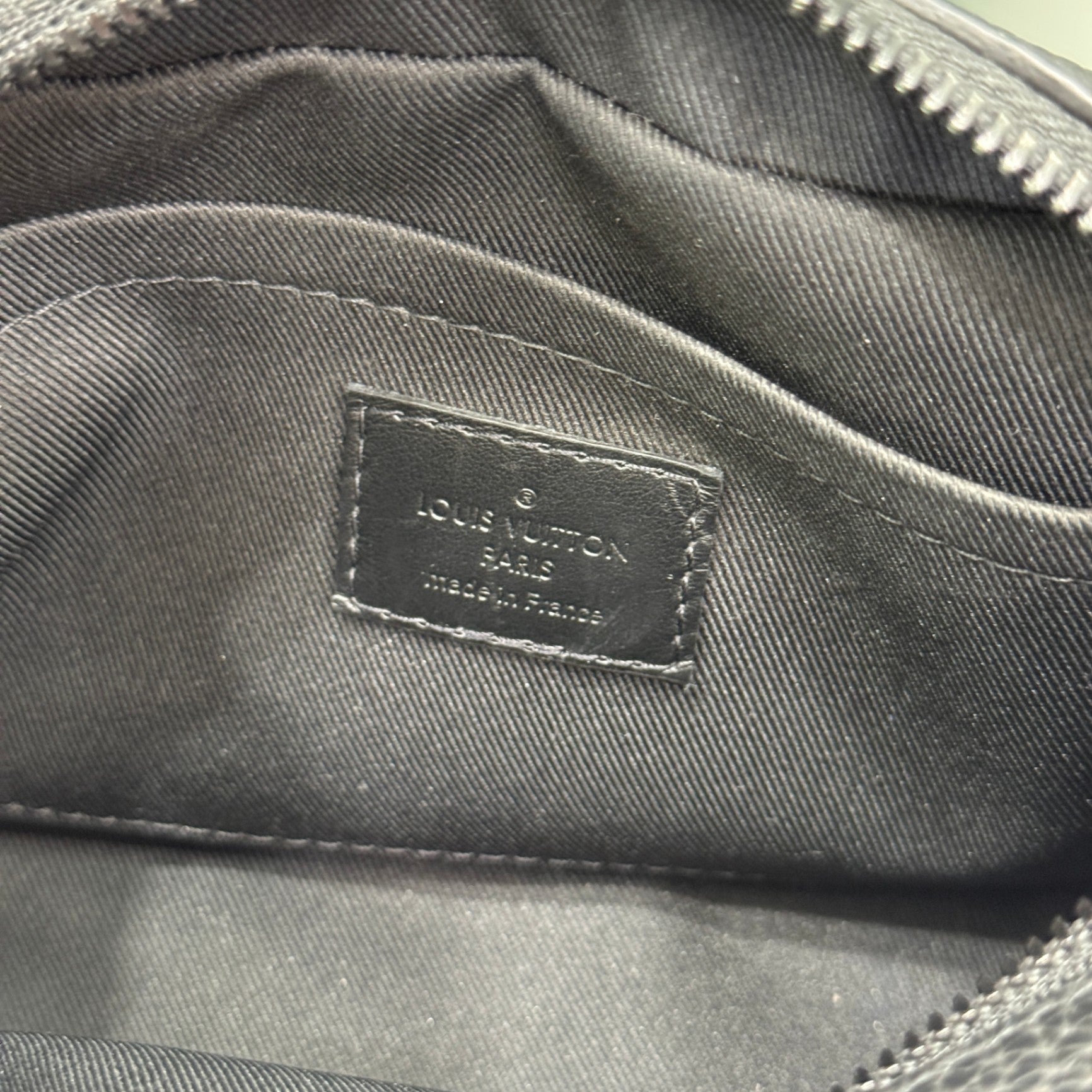 LOUIS VUITTON Black Mini Soft Trunk Bag