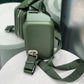 LOEWE Hunter Green Molded Sling Crossbody Bag