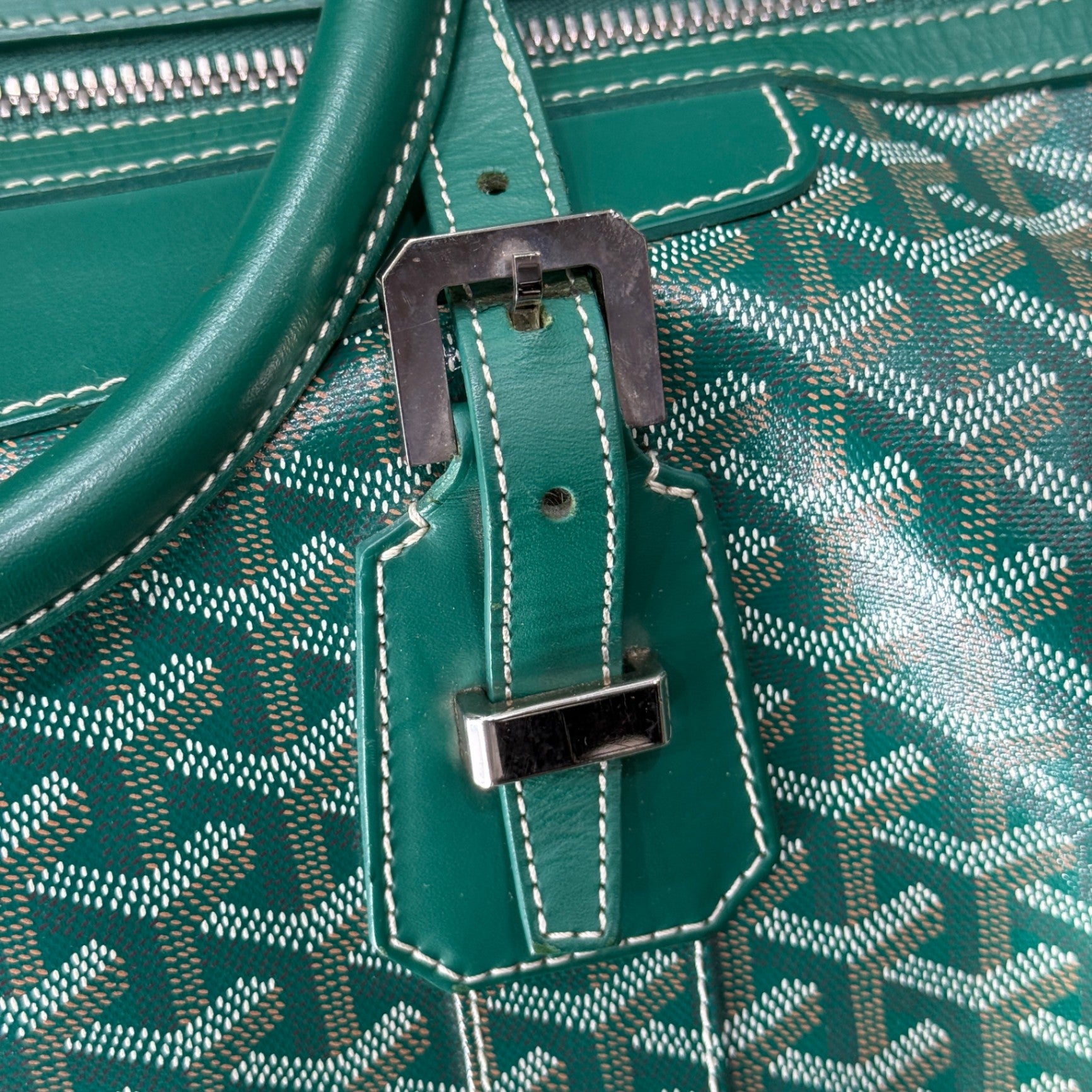 GOYARD Bowling 55 Green Duffle Bag