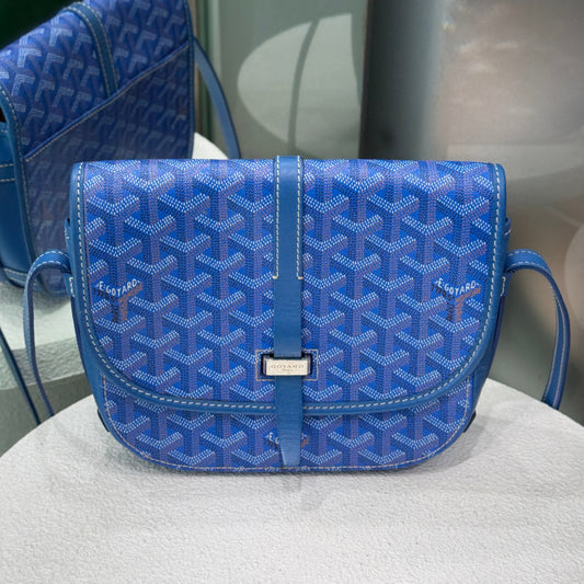 GOYARD Belvedere PM Blue Crossbody Bag