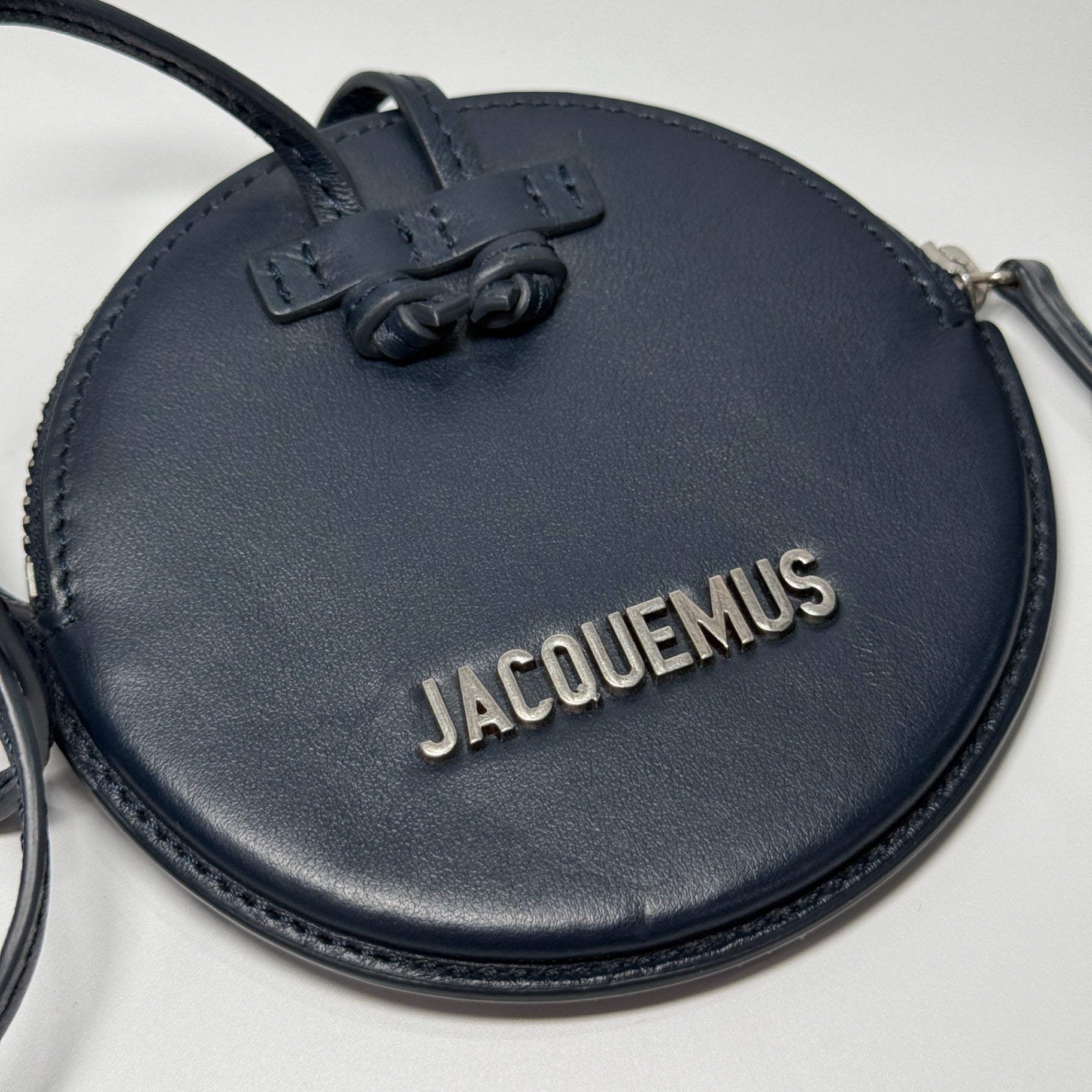 JACQUEMUS Le Pitchou Round Coin Purse Navy