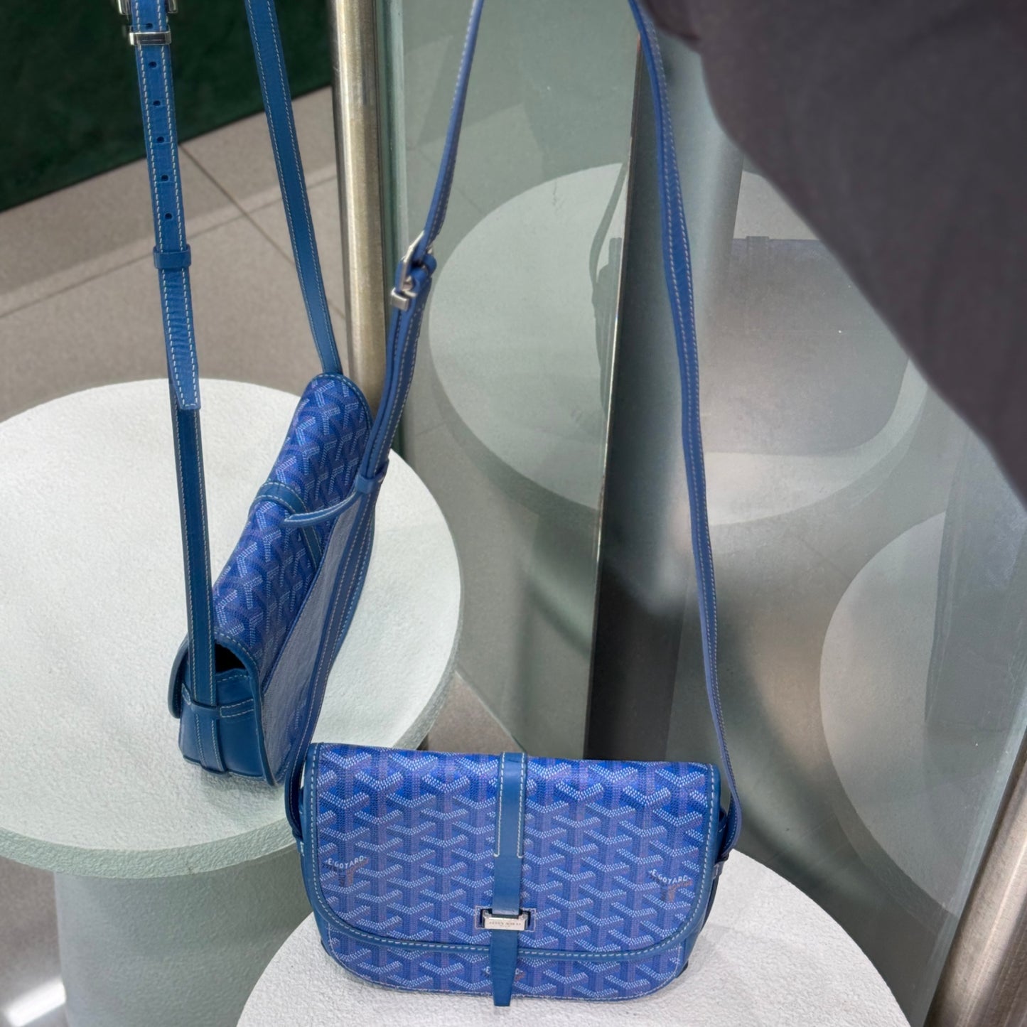 GOYARD Belvedere PM Blue Crossbody Bag
