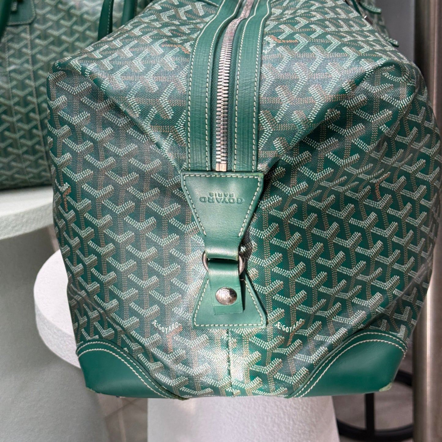 GOYARD Bowling 55 Green Duffle Bag