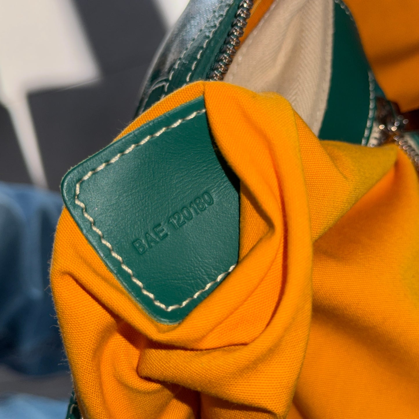 GOYARD Bowling 55 Green Duffle Bag