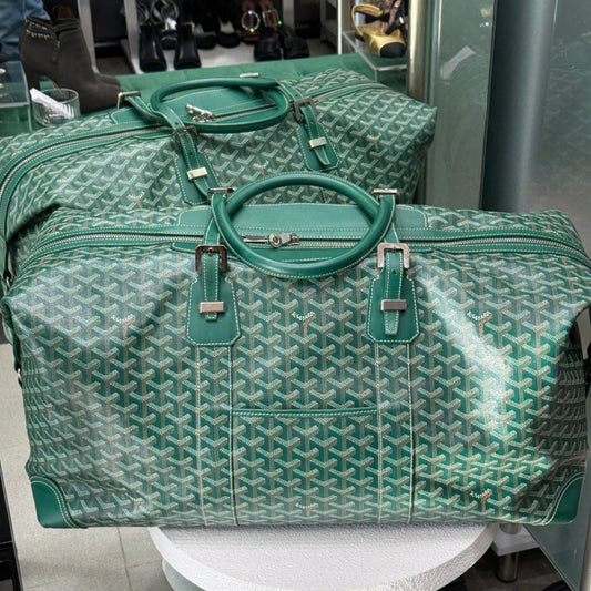 GOYARD Bowling 55 Green Duffle Bag