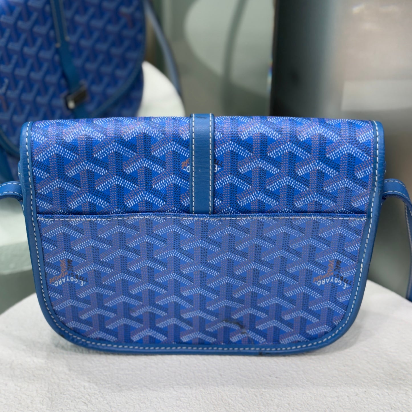 GOYARD Belvedere PM Blue Crossbody Bag