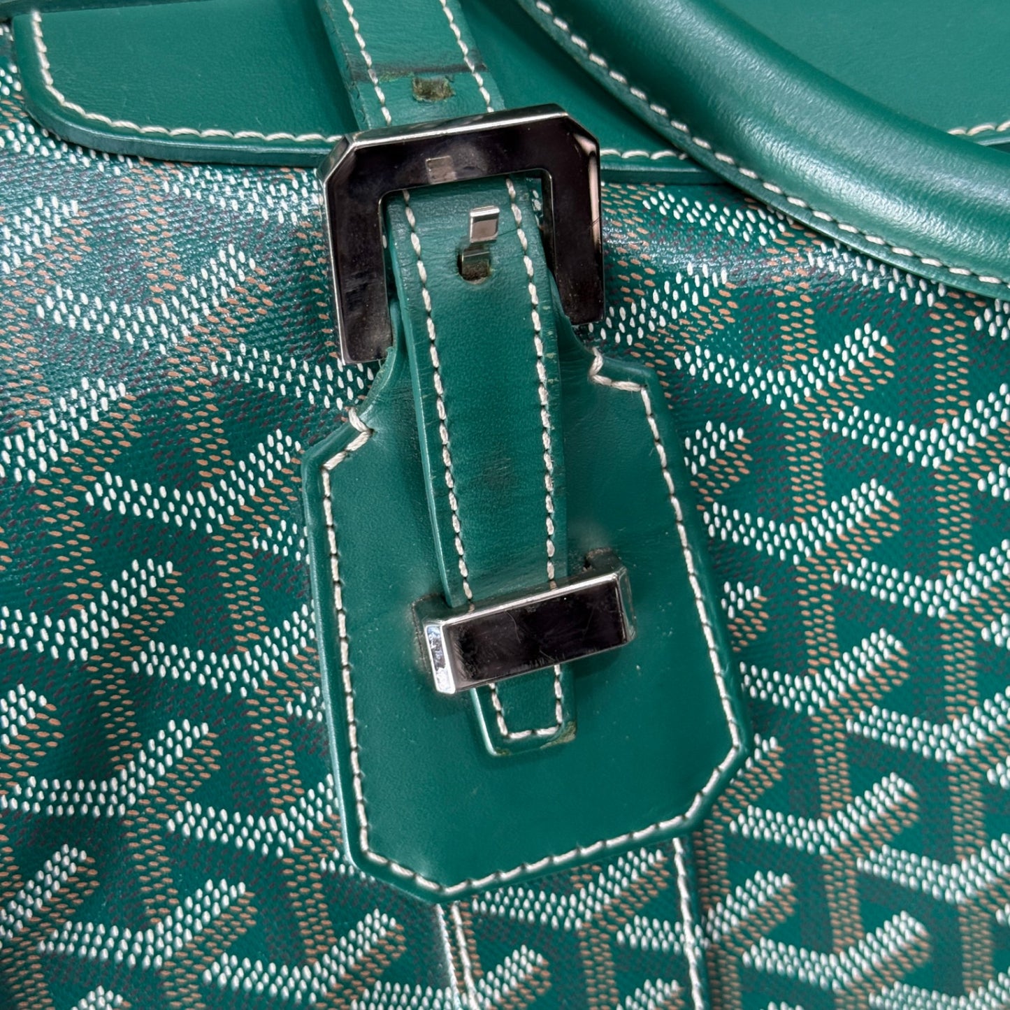 GOYARD Bowling 55 Green Duffle Bag