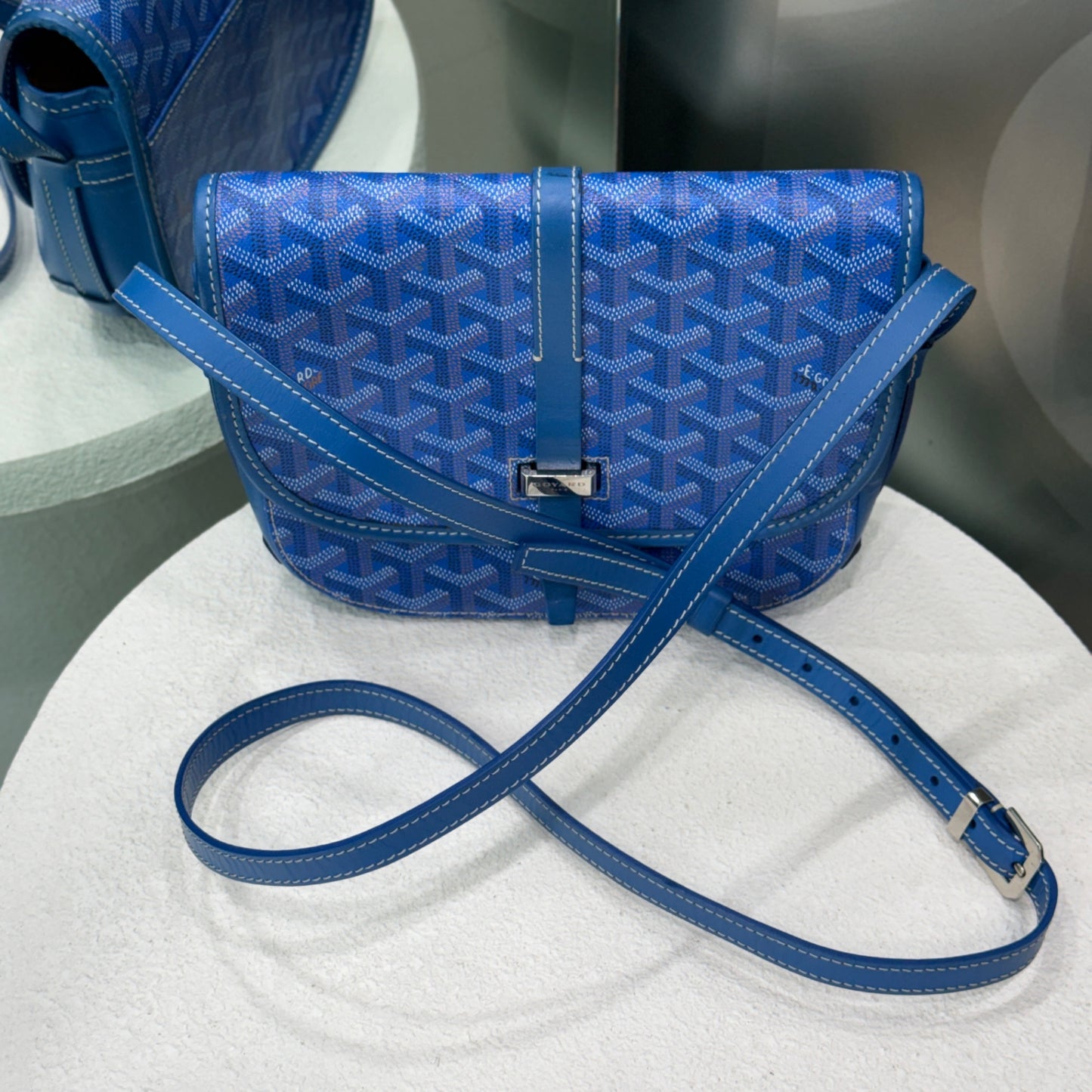 GOYARD Belvedere PM Blue Crossbody Bag