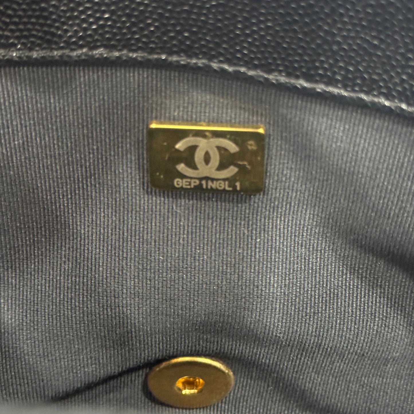 CHANEL Caviar Quilted Funky Match Flap Black