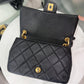CHANEL Caviar Quilted Funky Match Flap Black