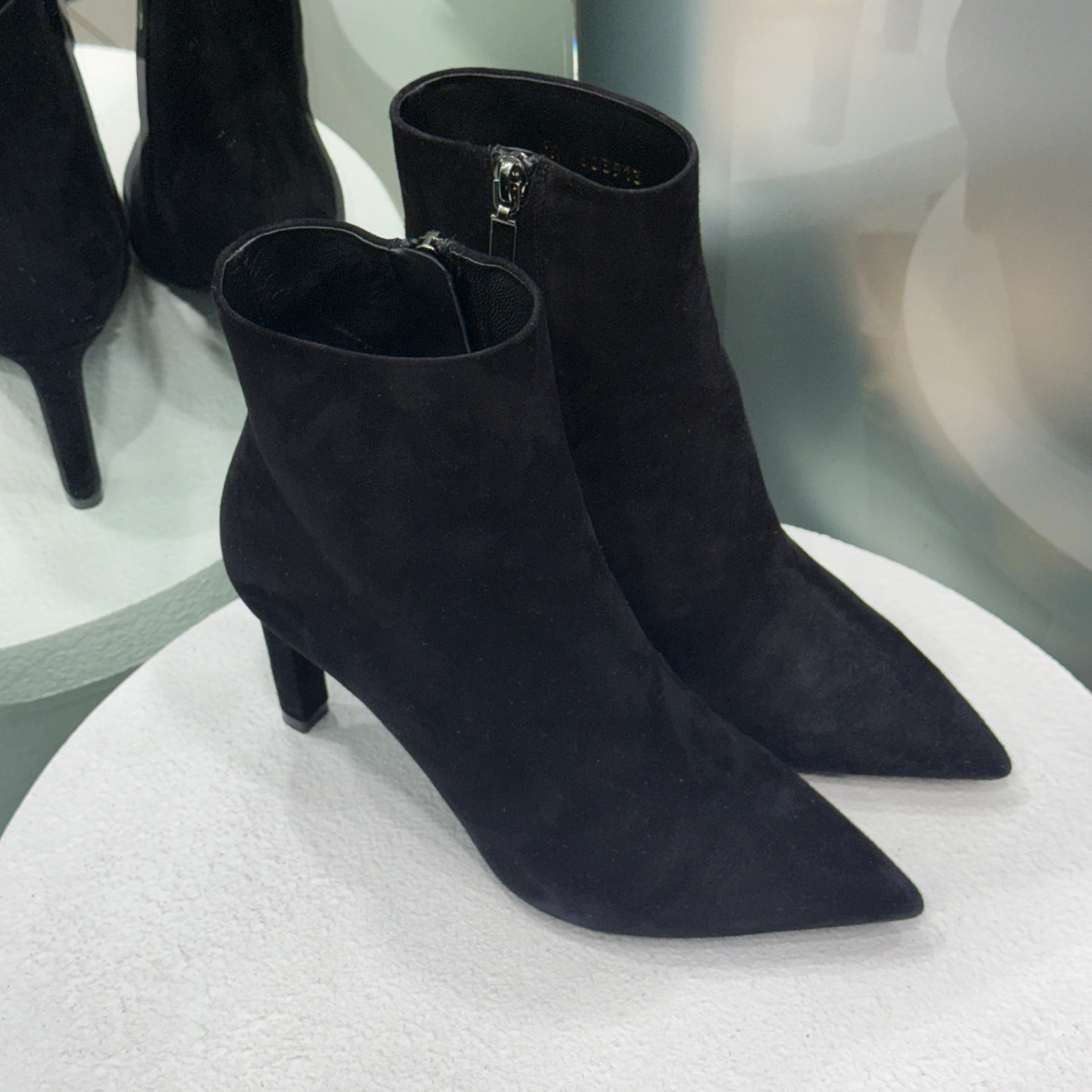 SAINT LAURENT Suede Ankle Boots Sz 36.5