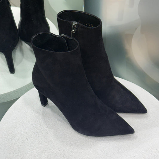 SAINT LAURENT Suede Ankle Boots Sz 36.5