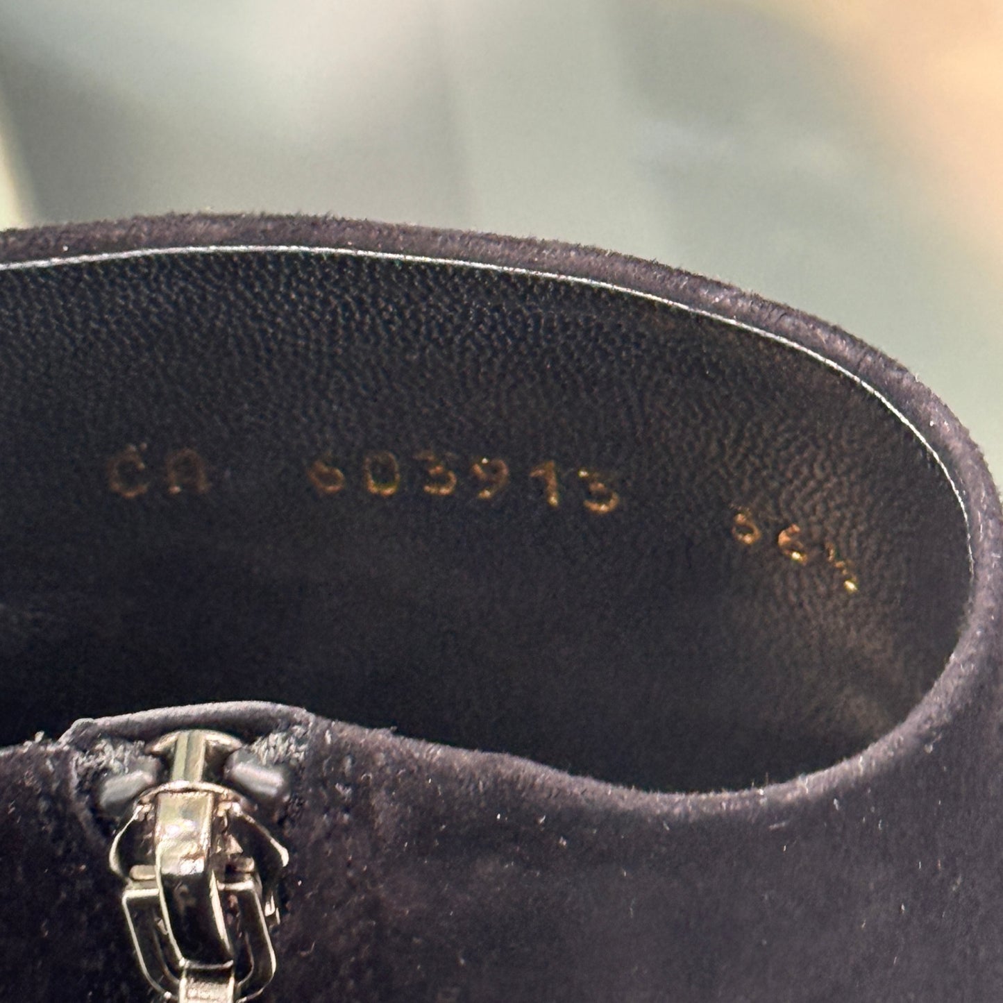 SAINT LAURENT Suede Ankle Boots Sz 36.5