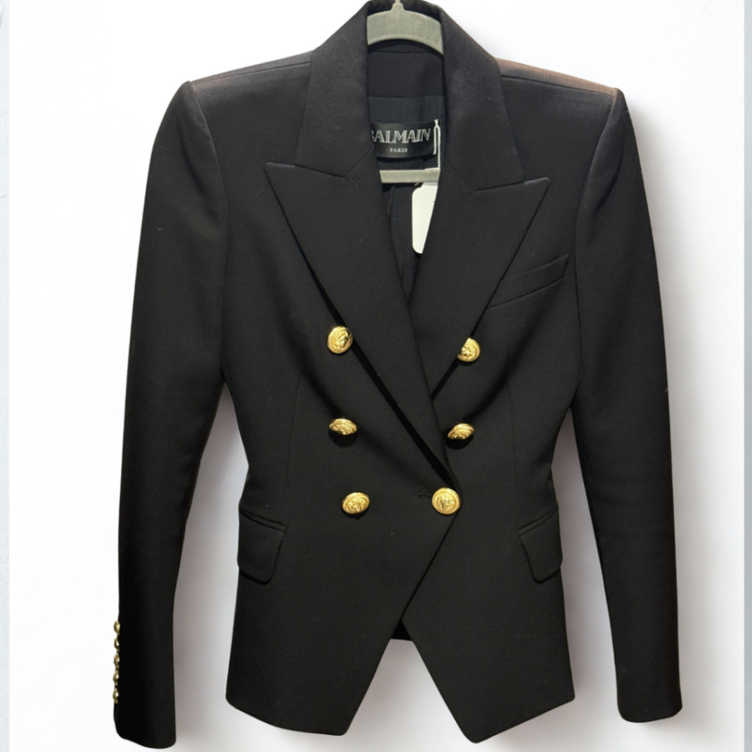 BALMAIN Black Blazer Sz 34