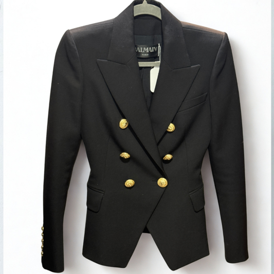BALMAIN Black Blazer Sz 34