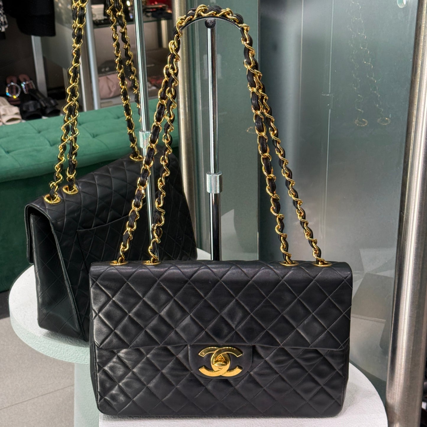 CHANEL Vintage Maxi Jumbo XL Single Flap