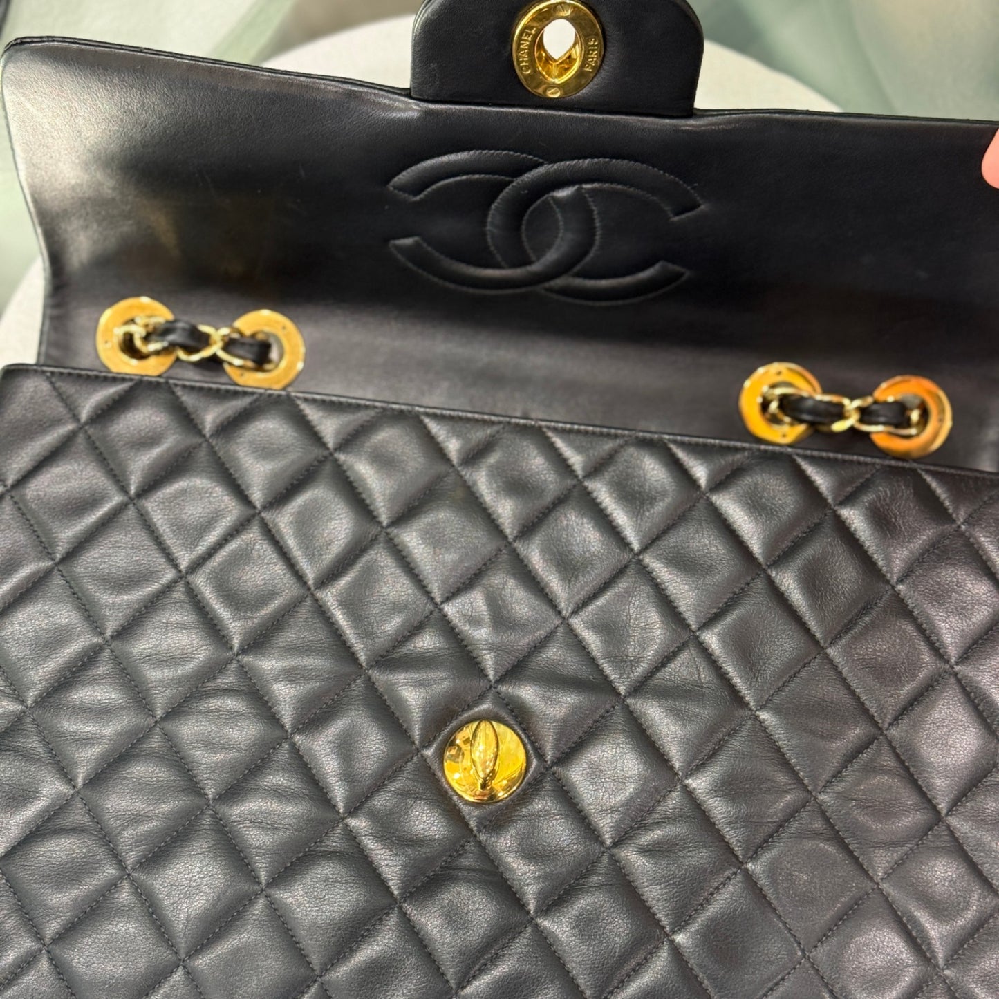 CHANEL Vintage Maxi Jumbo XL Single Flap