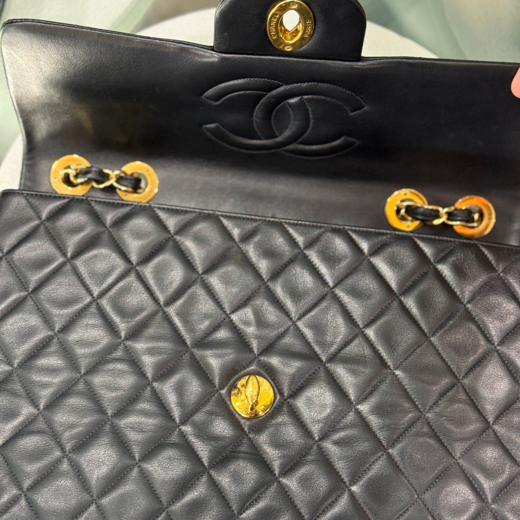 CHANEL Vintage Maxi Jumbo XL Single Flap