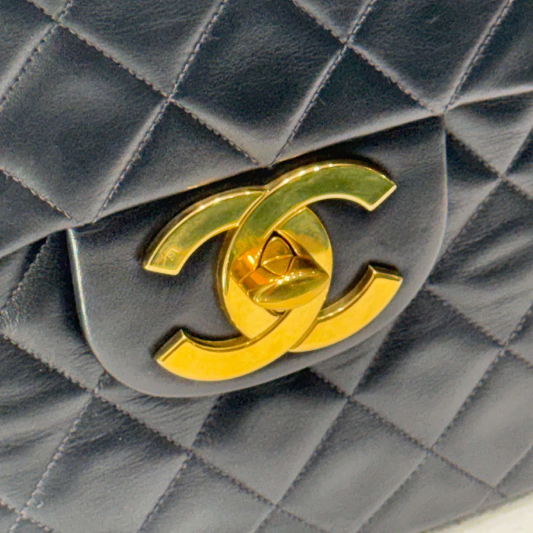 CHANEL Vintage Maxi Jumbo XL Single Flap