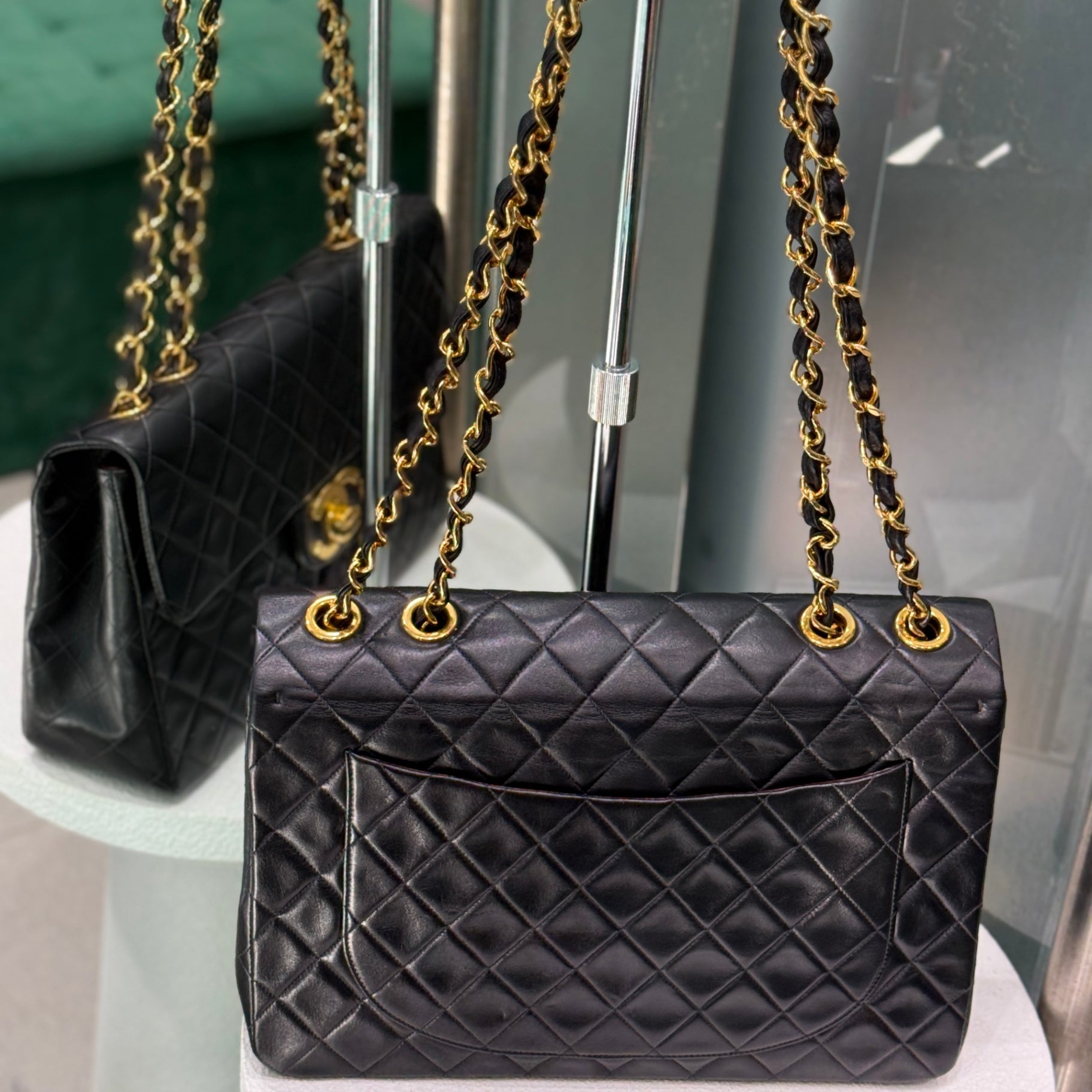 CHANEL Vintage Maxi Jumbo XL Single Flap