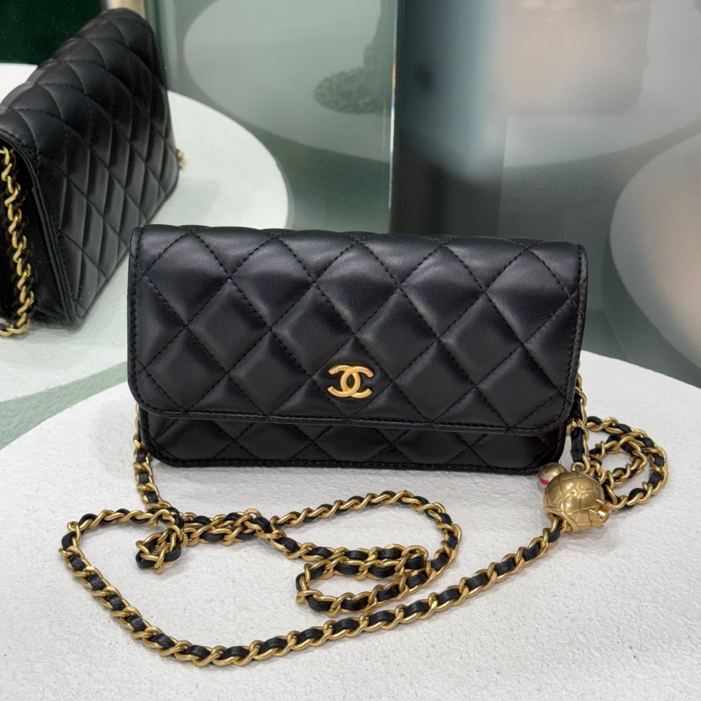 CHANEL Pearl Crush WOC - Black