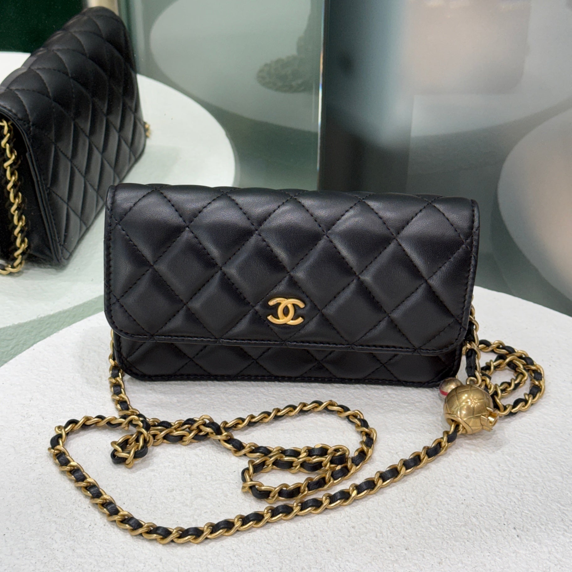 CHANEL Pearl Crush WOC - Black