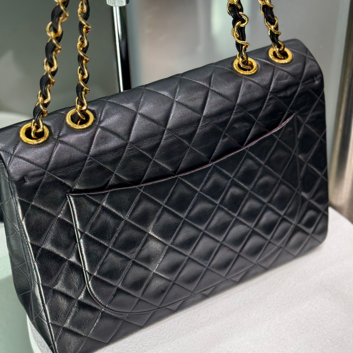 CHANEL Vintage Maxi Jumbo XL Single Flap