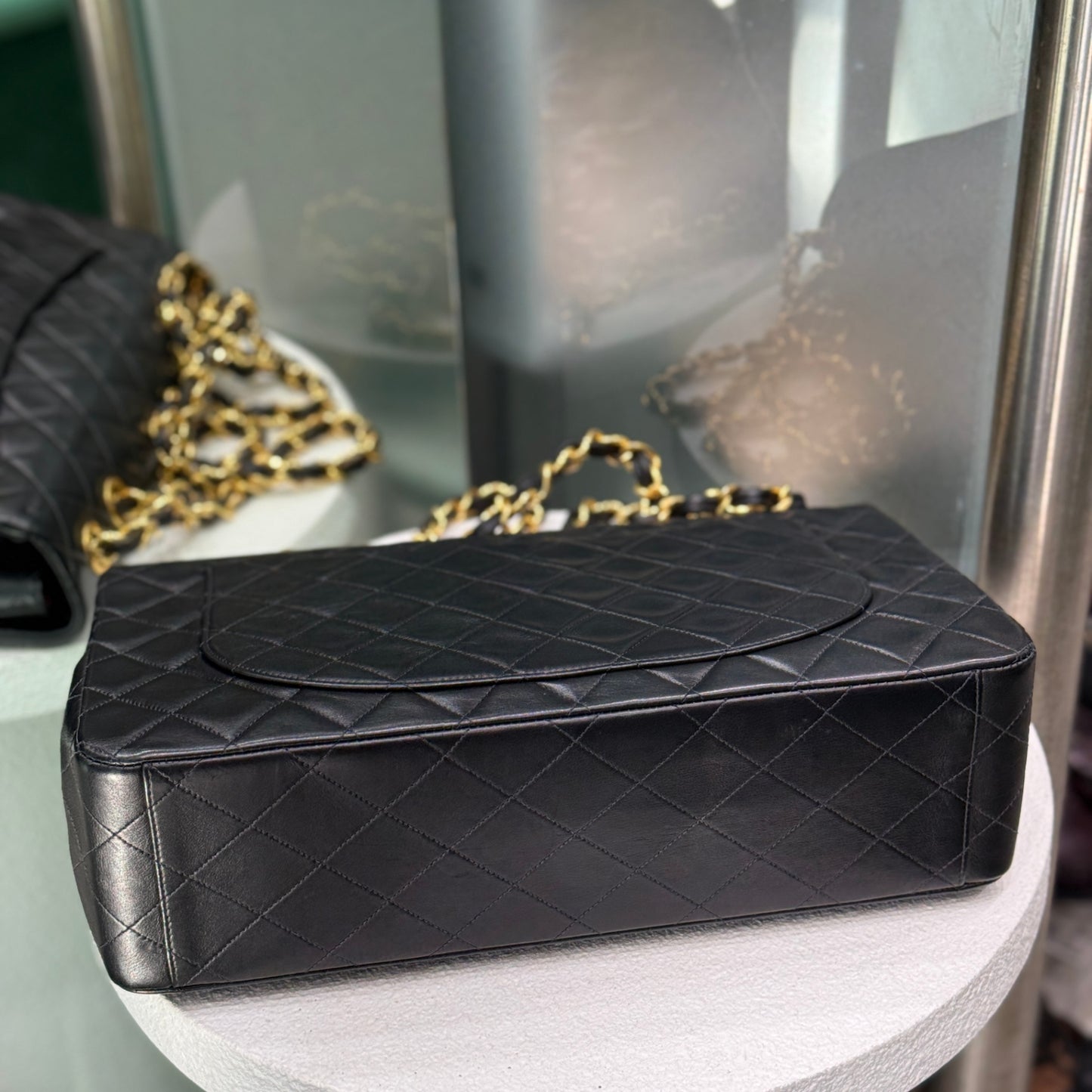 CHANEL Vintage Maxi Jumbo XL Single Flap
