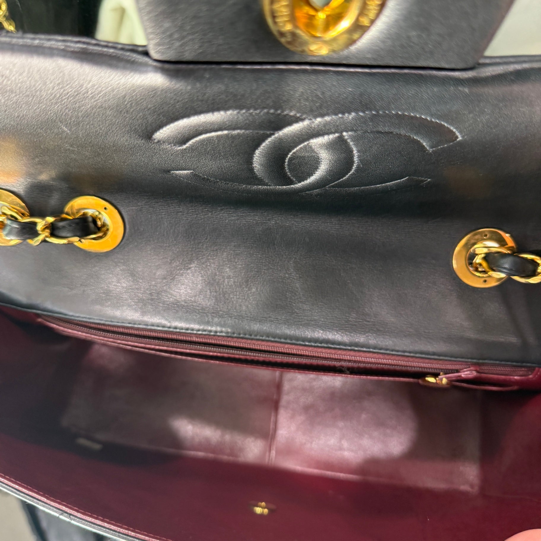 CHANEL Vintage Maxi Jumbo XL Single Flap