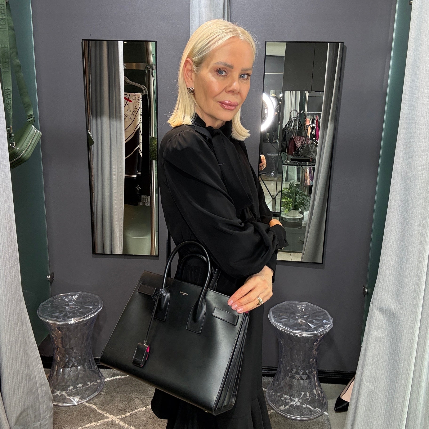 SAINT LAURENT Sac De Jour Tote Black