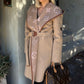 LOUIS VUITTON Camel Coat Sz 36